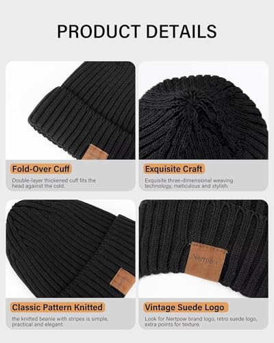 Mens Beanie Hats 3 Pack