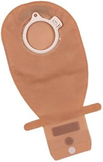 Filtered Ostomy Pouch Assura1 9/16 Green EasiClose Two-Piece System 11 Inch Length Drainable