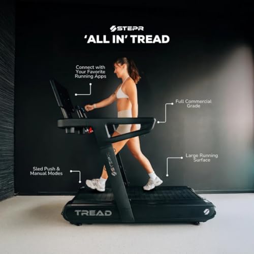 Image of STEPR All-in Tread XL Slat Belt Treadmill - Run, Push /Pull, Manual | Commercial or Home Use, 13.7 MPH, 15% Incline, 440 lb Capacity