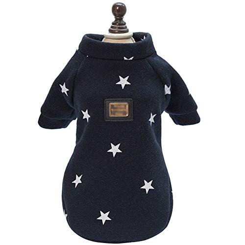 GODGETS Ropa Perro Pequeño Chihuahua Yorkshire Sudadera Invierno Ropa para Mascota Cachorro,Armada,(30×42×29 CM) Cover