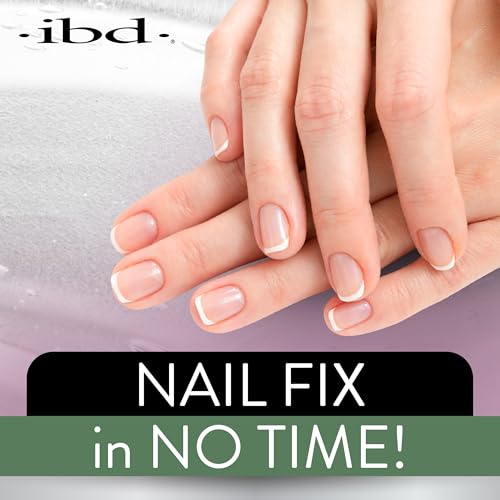 IBD 5-Second Brush On Nail Glue – Strong Nail Glue for Press Ons and Acrylic Nails, Quick-Dry Gel for Split or Broken Nails, Nail Bond & Repair – 6g, 3-Pack