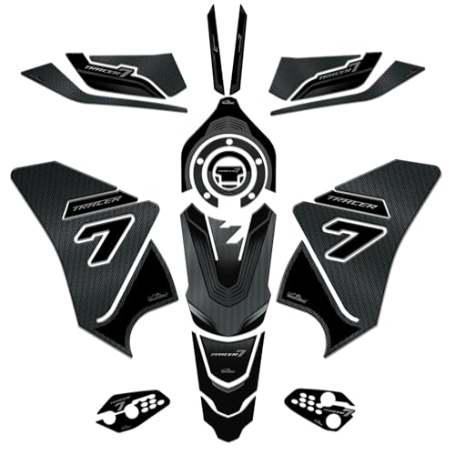 Autocollant moto Yamaha Tracer 7 résine 3D de qualité italienne