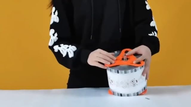 Manual Cup Sealer Machine, Manual 170mm Tall Cup Sealer, Sealer Machine, Adjustable Temperature, Dual Indicator Lights (ORANGE)