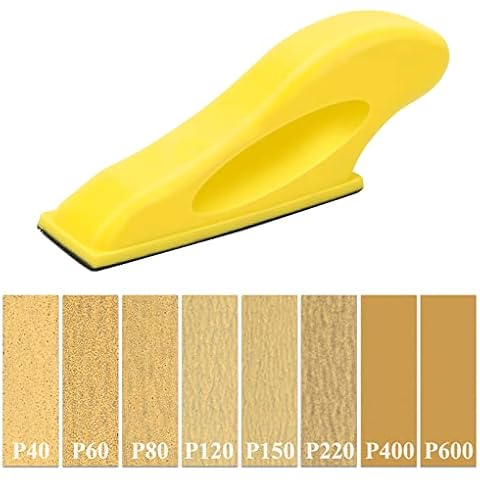 80+1 Pcs Mini Detail Sander Kit, AnleKai Micro Sander Kit 40 60 80 120 150 220 400 600 Cover