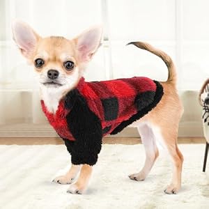 Plaid Dog Hoodie - Fleece Soft Dog Sweater Superior Comfort and Fit, Pet Puppy Clothes Sweaters for Small Dogs Boy with Hat Red Plaid Dog Hoodie – Fleece Soft Dog Sweater Superior Comfort and Fit, Pet Puppy Clothes Sweaters for Small Dogs Boy with Hat Red