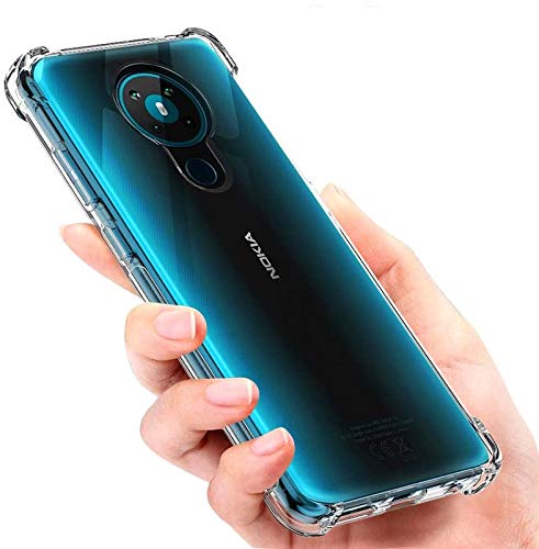 Helix Rubber Soft Bumper Transparent Silicon Shockproof Slim Back Cover Case for Nokia 5.3 (B091D775RF) Amazon Price History, Amazon Price Tracker