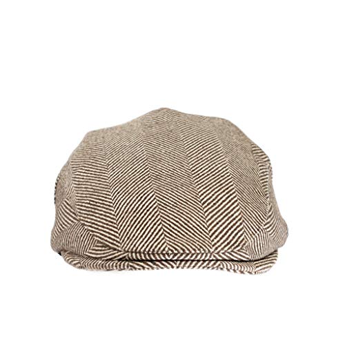 Born to Love Baby Boys Jeff Hat Vintage Driver Tweed Flat Page Gatsby Cap, Bristol, 4-5T - Thumbnail 2