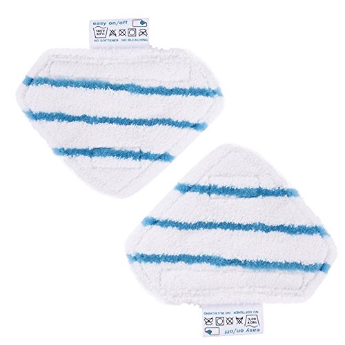 Louu 2 pezzi Steam Mop Panno in microfibra per Black & Decker FSM1610 / 1630 Triangolo di pulizia per pavimenti Coperchio per il vapore Coperchio per il panno