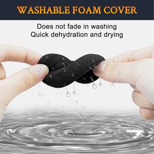 Image of SOULWIT 6 Pcs Replacement Earpads for Koss Porta Pro, KSC11, KSC17, KSC75 Headphones, Soft and Durable Sponge Ear Pads Cushions with High-Density Foam - Black