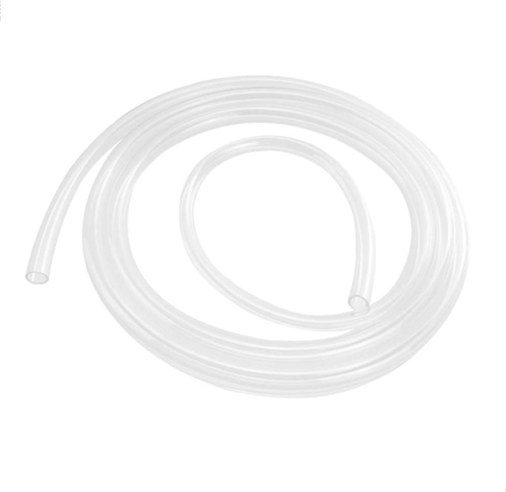 Yesallwas PVC Clear Plastic Tube Pipe, 6mm ID x 8mm OD 3 Meter 9.8ft PVC Transparent Hose Plastic Vinyl Tubing for Water Air Pump