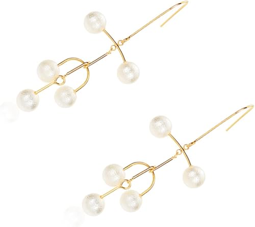 Miniatura 9 de Earrings,plplaaoo Earring Pendants for Women,Artificial Pearl Decoration Womens Earrings,Delicate Elegant Dangle Earrings for Women, Earrings