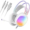 Headset with Mic, RGB Wired Gaming Headset with Surround Sound, Noise Canceling Gaming Headphones for PC, PS5/PS4, Laptop, Mac, Nintendo- HG8959