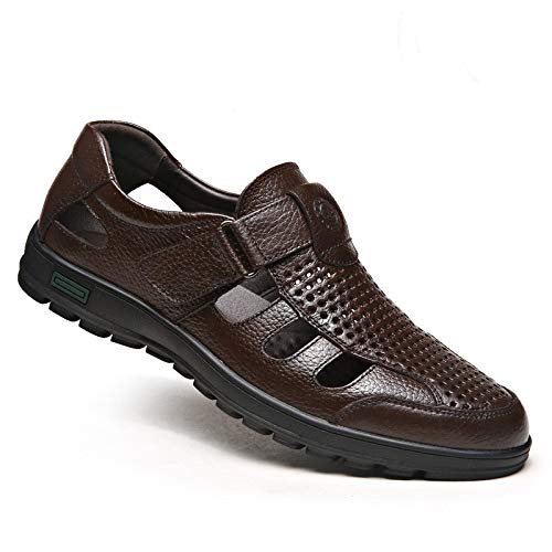 Battle Men Summer Cool Sandals for Men Water Beach Shoes Hook&loop Strap Hollow out Breathable Closed Toe Strong Non-slip Rubber Sole anti-slip2