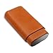 Cigare Humidificateurs Fumer du cigare, étui en cuir escamotable en cuir pour cigares de voyage, doublure en bois de cèdre, 3 bâtons, boîte-cadeau, 2 sitcks multicolores en option voyage d'affaires Ca