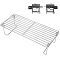 Hisencn Stainless Steel Warming Rack Replacement for Oklahoma Joe's Longhorn Combo 15202029 & Canyon Combo 24203004, 16 15/16" x 7 1/2" Warming Shelf, Non-Magnetic Rust-Resistant Grill Warming Rack