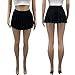 Women's Mini Pleated Skirts Sexy Club Y2k High Wiast Stretchy Tennis Skater A-line Skirt(Black L)