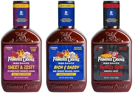 Famous Dave's - 3 pck, Devil's Spit, Rich & Sassy and Sweet & Zesty, 59 oz