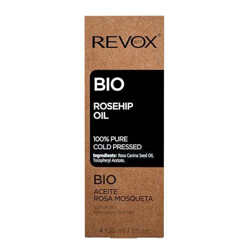 REVOX B77 - BIO Rosehip Oil 100% Pure, 30 ml, Aceite Rosa Mosqueta Puro, Protege y Calma la Piel, Reduce Cicatrices y Manchas Oscuras, Regula Producción de Sebo, Hidrata y Reduce la Sequedad - imagen 3