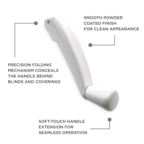 Image of Casement Window Crank Handle Replacement With Folding Low Profile Design