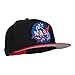 e4Hats.com Lunar NASA Patched Two Tone Snapback - Red Black OSFM