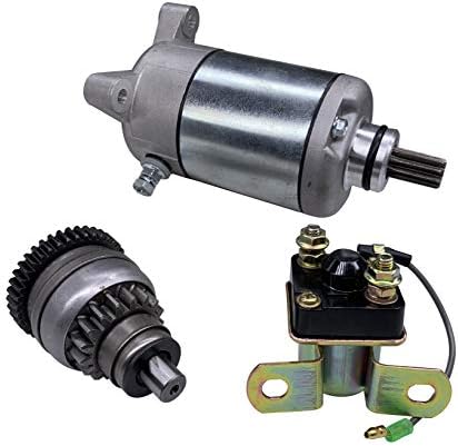 Hity Motor 18645 Starter Drive & Relay Solenoid For Polaris Sportsman 500 1996-2002 Polaris 3084981 3090188