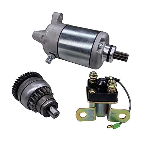 Hity Motor 18645 Starter Drive & Relay Solenoid For Polaris Sportsman 500 1996-2002 Polaris 3084981 3090188 Cover