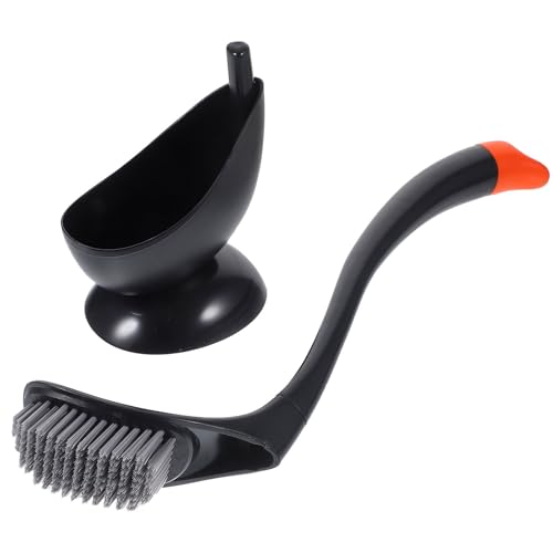 NIYANGLE Escobilla para Inodoro con Soporte en Forma de Cisne, Cepillo de Baño con Mango Ergonómico y Cerdas Suaves, Limpieza Profunda para Hogar y Oficina, Herramienta de Limpieza para WC