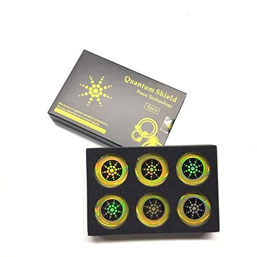 Nice 10PCS Quantum Shield Mobile Phone Sticker For Cell Phone Anti Radiation Protection from EMF Fusion Excel Anti-Radiation Gold Shiningxie