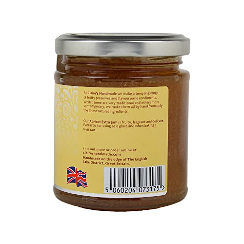 Claire's Handmade | Apricot Extra Jam | Sweet and Fragrant | Traditionally Made | Gluten Free | GMO Free | Suitable for Vegetarians & Vegans | 227g Jar - Image 2