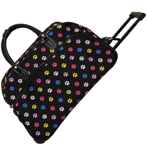 World Traveler 21-Inch Carry-On Rolling Duffel Bag, Multi Paws