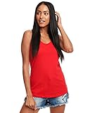 Next Level Women's Lightweight Racerback Tank, XX-Large, Red
