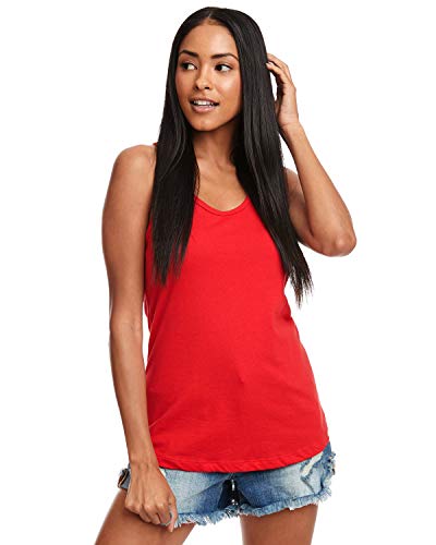 Next Level Women's Lightweight Racerback Tank, XX-Large, Red