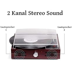 Tourne-disque rétro, Line Out, Aux-In, platine vinyle nostalgique, lecteur vinyle, installation rétro - Les Beatles, Paul McCartney, John Lennon, RIngo Starr, George Harrison Tourne-disque rétro, Line Out, Aux-In, platine vinyle nostalgique, lecteur vinyle, installation rétro – Image 7