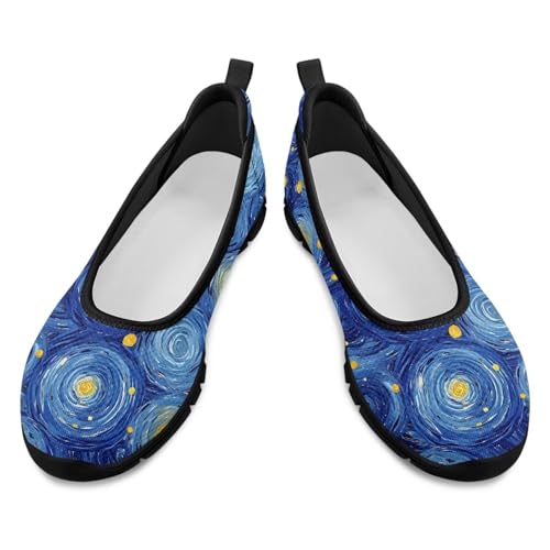 Image of Walking Shoes Women Breathe Mesh Slip On Sneakers Women Comfortable Lightweight