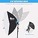 HPUSN Softbox Lighting Kit 2x76x76cm Professional Continuous Studio Photography Photo Studio Equipment with 2pcs E27 Socket 85W 6500K LED Bulbs for Portrait and Product Shooting