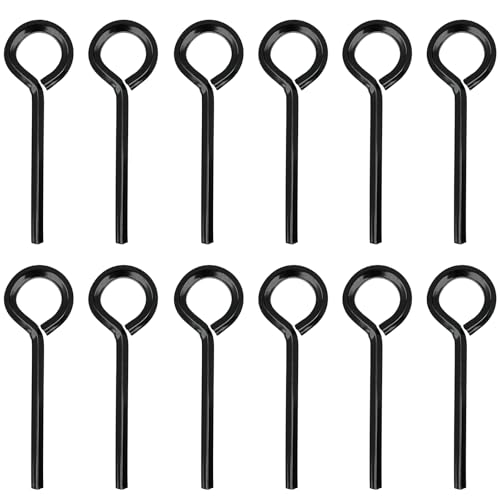 Image of 12pcs 5 /32 inch Standard Hex Dogging Key with Full Loop, Black Solid Metal Allen Key Sets Wrench for Keychain Push Bar Panic Exit Device Key