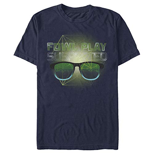 T-shirt Disney Fowl Play pour homme en coton noir confortable