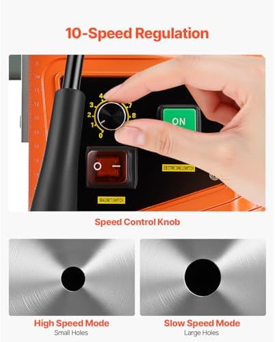 Bild 3 - VEVOR Profi Kernbohrmaschine Magnetbohrmaschine 1550 W, Kernbohrmaschine Magnetbohreinheit 13000 N 50 mm Magnetkernbohrsystem für Schiffsbau, Brückenbau usw.