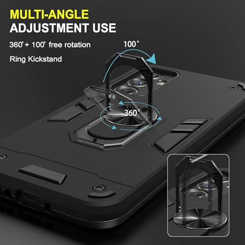 Image of NDCOM for Samsung M14 5G Back Cover, Durable Samsung M14 Cover, Premium M14 5G Samsung Mobile Cover, Shockproof Protection Case Ring Holder Case