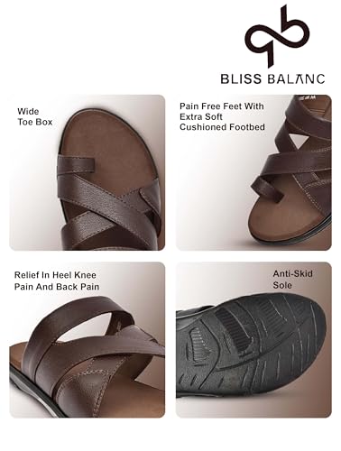 Image of Super Extra Soft Diabetic & Orthopedic Slippers /Doctor Chappal for Heel Pain Cushioned Lightweight Comfortable Stylish Flip-Flops Everyday Wear DailyUse For Men'sBB1017