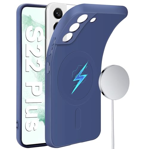 Coque Samsung S22 Plus MagSafe en silicone fin idéal pour recharger votre téléphone au bureau
