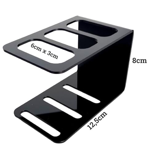 Suporte Para Controle Remoto Transparente De Mesa Rack ou Bancada Em Acrilico Organizador