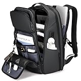 [FENRUIEN] リュック メンズ ビジネスリュック リュックサック 大容量 PCラップトップバック 防水 17インチ ビジネスバッグ マチ拡張 USB充電ポート 黒 型崩れ防止 通学 通勤 出張 (グレー)