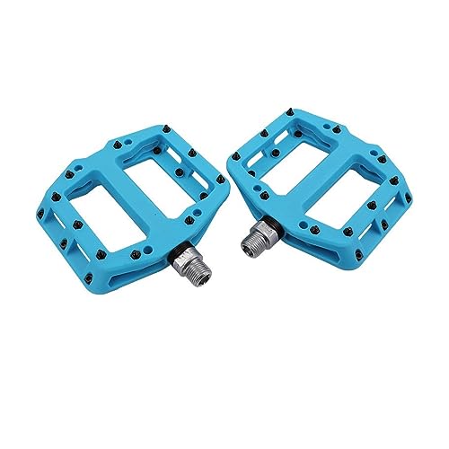 ForgUe Foot Pegs For Road For Mtb For Bike Pedal Wide Waterproof Bicycle Accessories Bicycle Pedals 3 Bearings Ultralight Anti-Slip foot peg (Color : Sky blue)