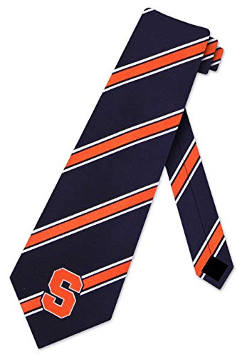Eagles Wings Syracuse Striped Mens Neck Tie with College Sports Team Logo