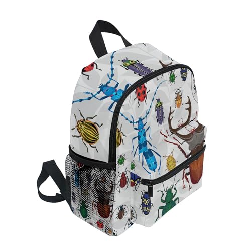 Bugs Small Beetles Insect Kid's Backpack for Girls Boys, Toddler Backpack with Name Tag Daycare School Children Kindergarten Bag Nursery Travel Bag2