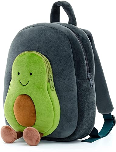 HappyChild Kids Plush Backpack for Boys and Girls, Plush Animal Cartoon Mini Backpack Little kids bags for 2-5 years