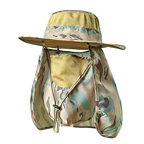 KOOLSOLY Fishing Hat,Sun Cap with UPF 50+ Sun Protection and Neck Flap,for Man and Women