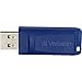 Verbatim 8GB Retractable USB 2.0 Flash Thumb Drive with Microban Antimicrobial Product Protection ? Five Pack Blue