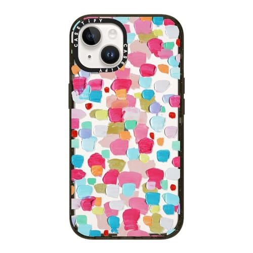 CASETiFY CpNg iPhone 14 P[X [MILKi (4x MIL-STD-810G) / 2.5m̗NA] - Magenta Confetti - ubN